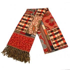 Fashion Red Floral Scarf, Ladies  Scarf,wholesale Scarf