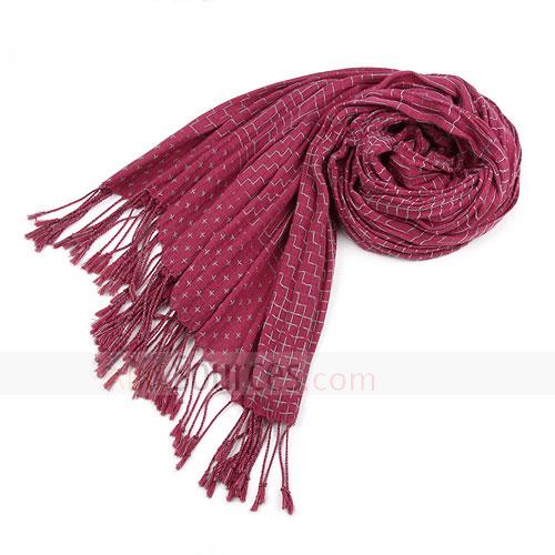Fashion cotton rose red scarf