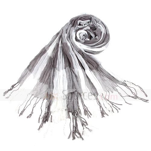 grey plaid scarf