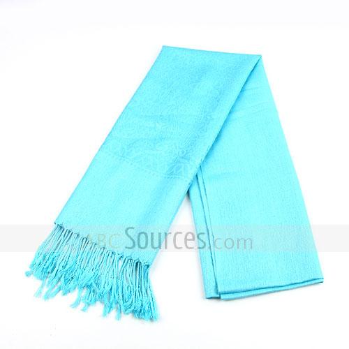 light blue cotton scarf