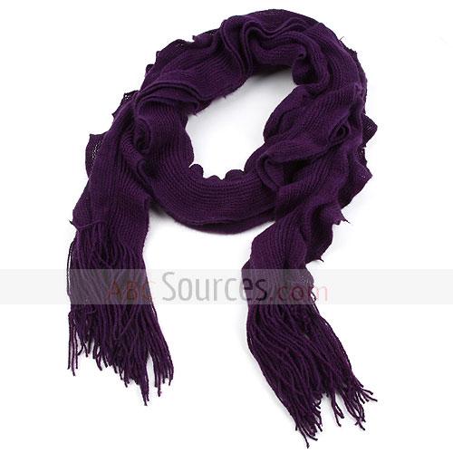 purple fold Bubble Scarf