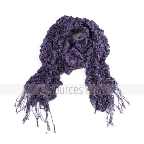 samll plaid purple scarf