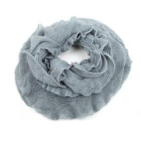 Silver Grey Mesh Scarf