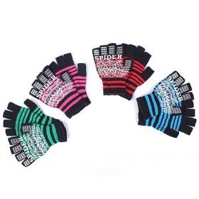 Spider Half Fingers Gloves, Multi-color, Best-selling