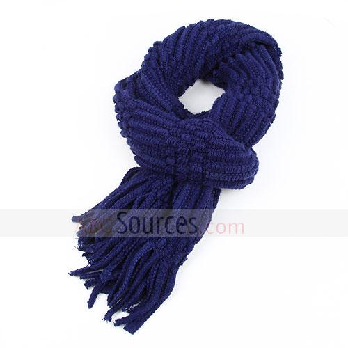 dull blue fold Scarf
