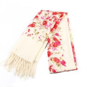 Rose Red Floral Scarf