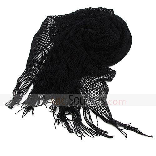 black long scarf