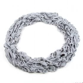 Silver Grey Fold Bubble Scarf