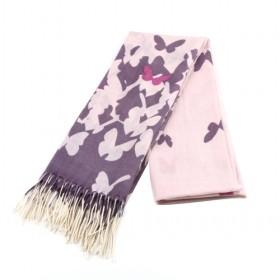 Butterfly Figure Wool Scarf