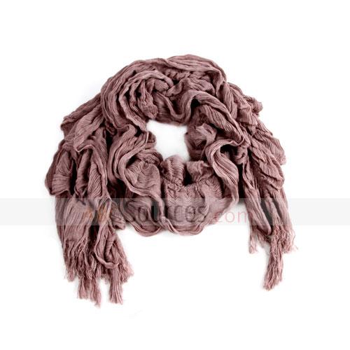 brown wrinkle scarf