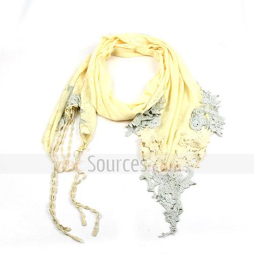 yellow triangle scarf