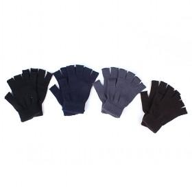 Plain Half Fingers Gloves, Multi-color, Best-selling