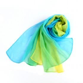 3 Colors Yarn Scarf Blue