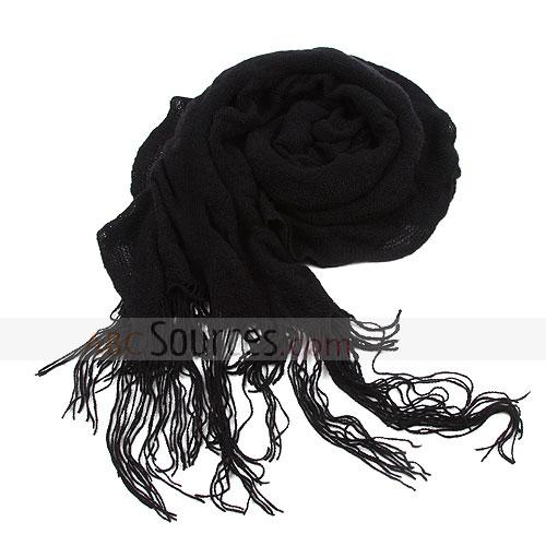 black fold Scarf