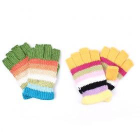 Wool Knitted Hail Fingers Gloves With Soft Lining