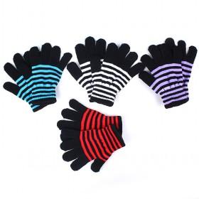 Wholesale Stripes Womans Gloves, Multi-color, Best-selling