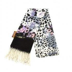 Leopard And Floral Scarf