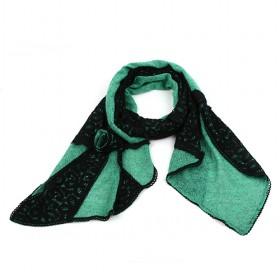 Black And Green Plaid Scarf