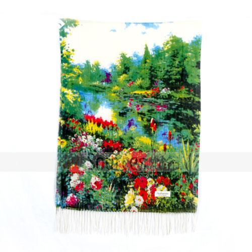 spring landscape scarf