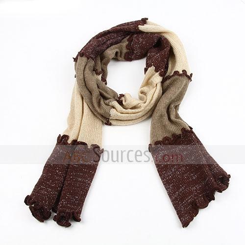 coffee acrylic scarf