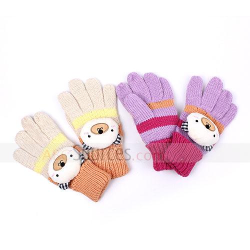cute woolen gloves