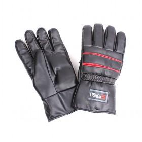 PU Gloves With 2 Red Strings