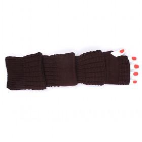 Hot Sale Fashion Long Fingerless Glove, Ladies Gloves,Arm Sleeve,Knitted Glove,Black Winter Glove