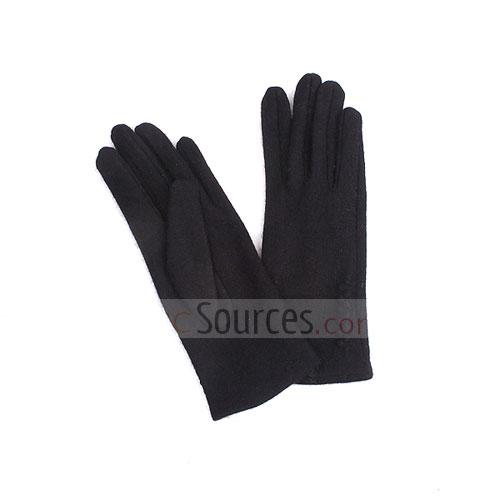 black cashmere gloves
