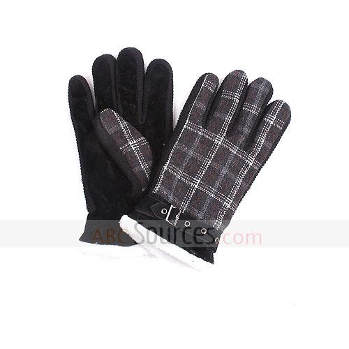 plaid gloves