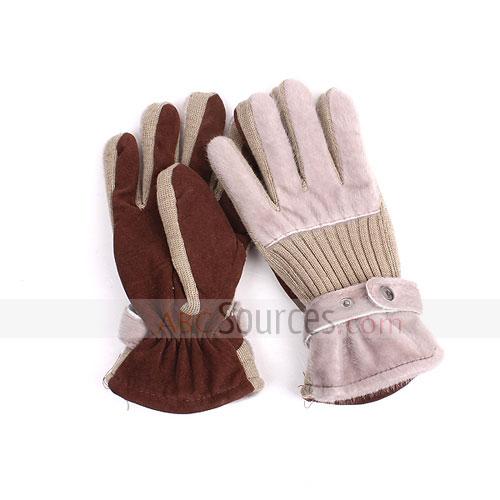 Anti-mink fabric gloves