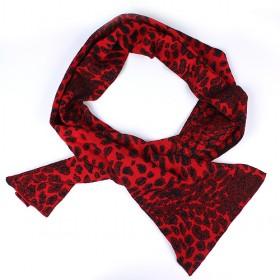Fashion Red Leopard Scarf