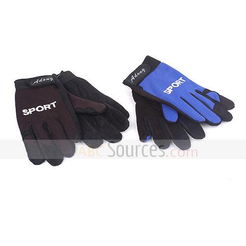 blue sport gloves