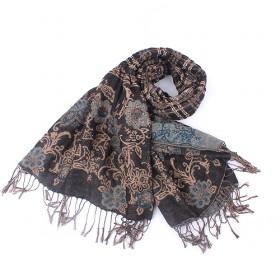 Fashion Wrinkle Floral Scarf