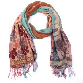 Fashion Wrinkle Floral Scarf