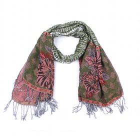 Fashion Wrinkle Floral Scarf