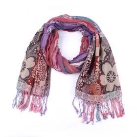 Fashion Wrinkle Floral Scarf