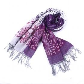 Fashion Wrinkle Floral Scarf