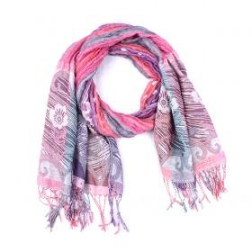 Fashion Wrinkle Floral Scarf