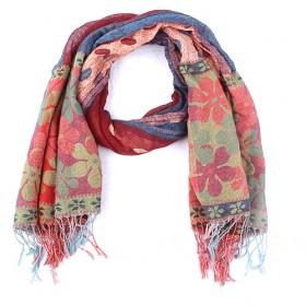 Fashion Wrinkle Floral Scarf