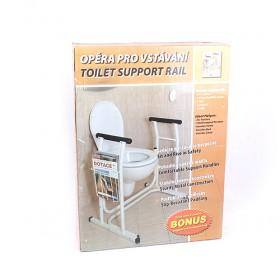 White Multi-Tier Aluminum Alloy Toilet Support Rail