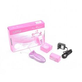 Pink Electric Lint Dust Pet Cloths Hair Furniture Remover Brush Clean
