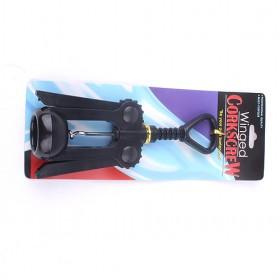 Black Manual Wine Opener Set Cork Screw/ Bottle Opener