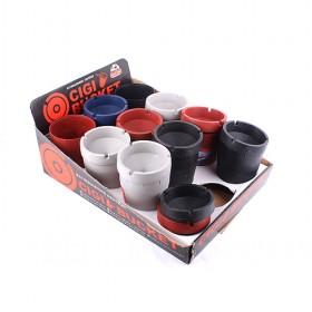 High Quality Portable Novelty Colorful Plastic Ashtray Set