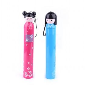 Colorful Cute Japanese Dolls Decoration Bottle Umbrella