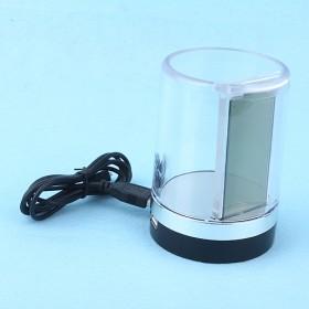 Modern Design Silver Electric Digital LED Pen-container Multifunctional Alarm Clock
