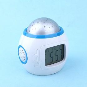 Nolvety Design Egg-shaped Metal And Plastic Digital Luminous Alarm Clock