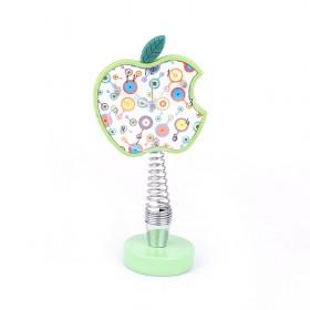 Mini Lovely Green Apple Cartoon Round Tableset Sitting Clock