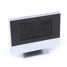 Modern Design White And Black Electric Digital LED Multifunctional Alarm Clock