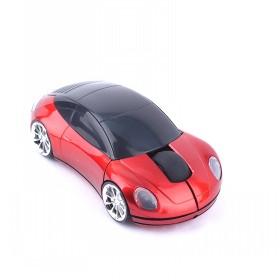 Novelty Design Black And Red Car Shape Wireless Computer Mouse