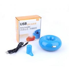 Mini Blue Circle Electric Air Moisture Humidifier/ Air Purifier/ Mist Cooler